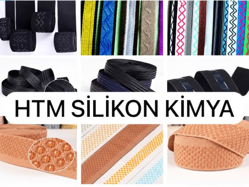 Kaydırmaz silikon şeritli lastik ve dantel bantlar
